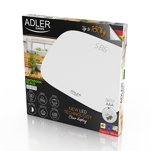 Kúpeľňová váha Adler - LED